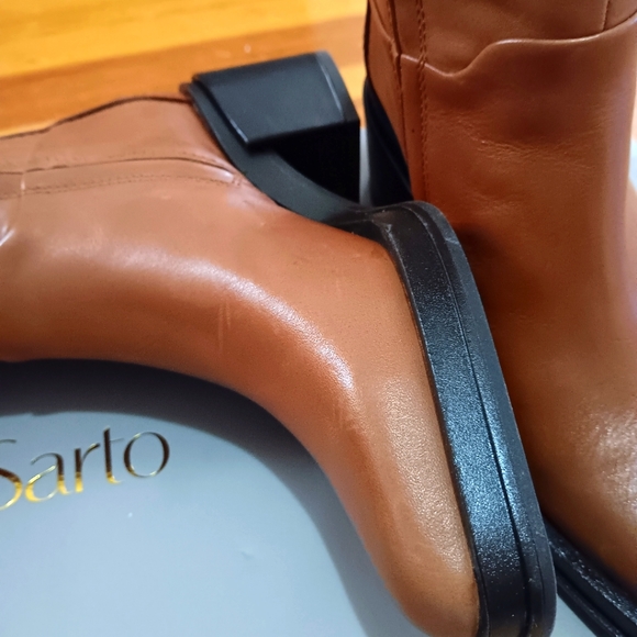 Franco Sarto Brown 2” Heeled Boots - Picture 5 of 13